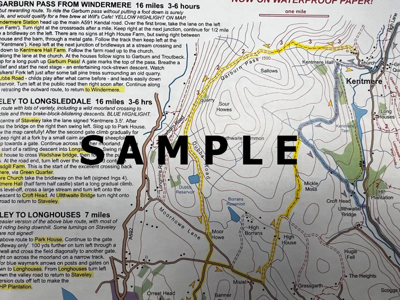 Bike Routes Map No. 5 - Borrowdale: Grand Tour Of Derwent Water-1